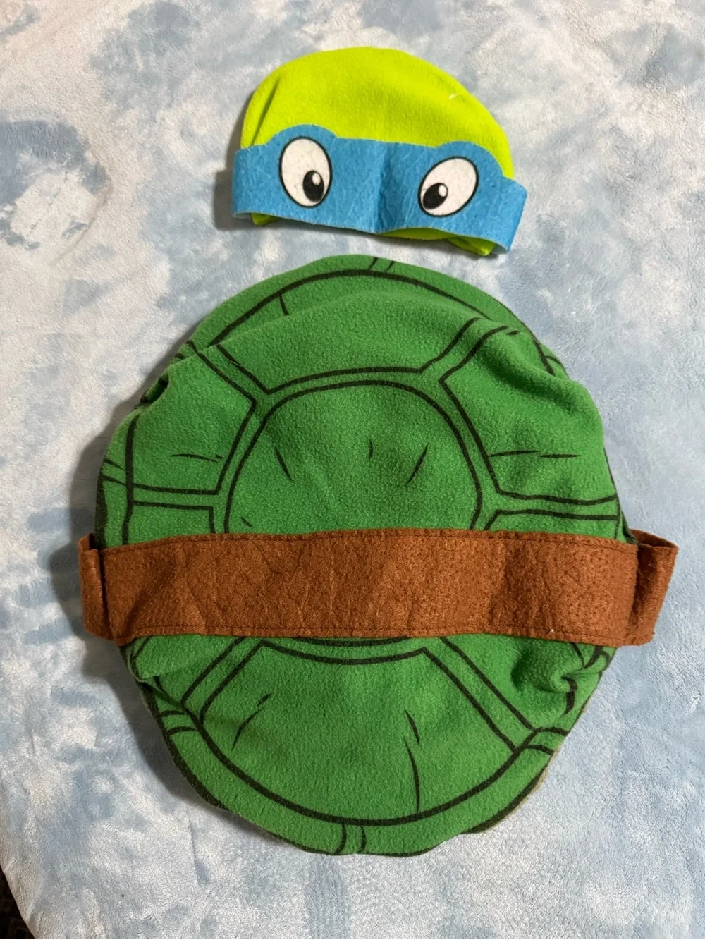 Kids Green Ninja Turtle Costume Set with Blue Mask
